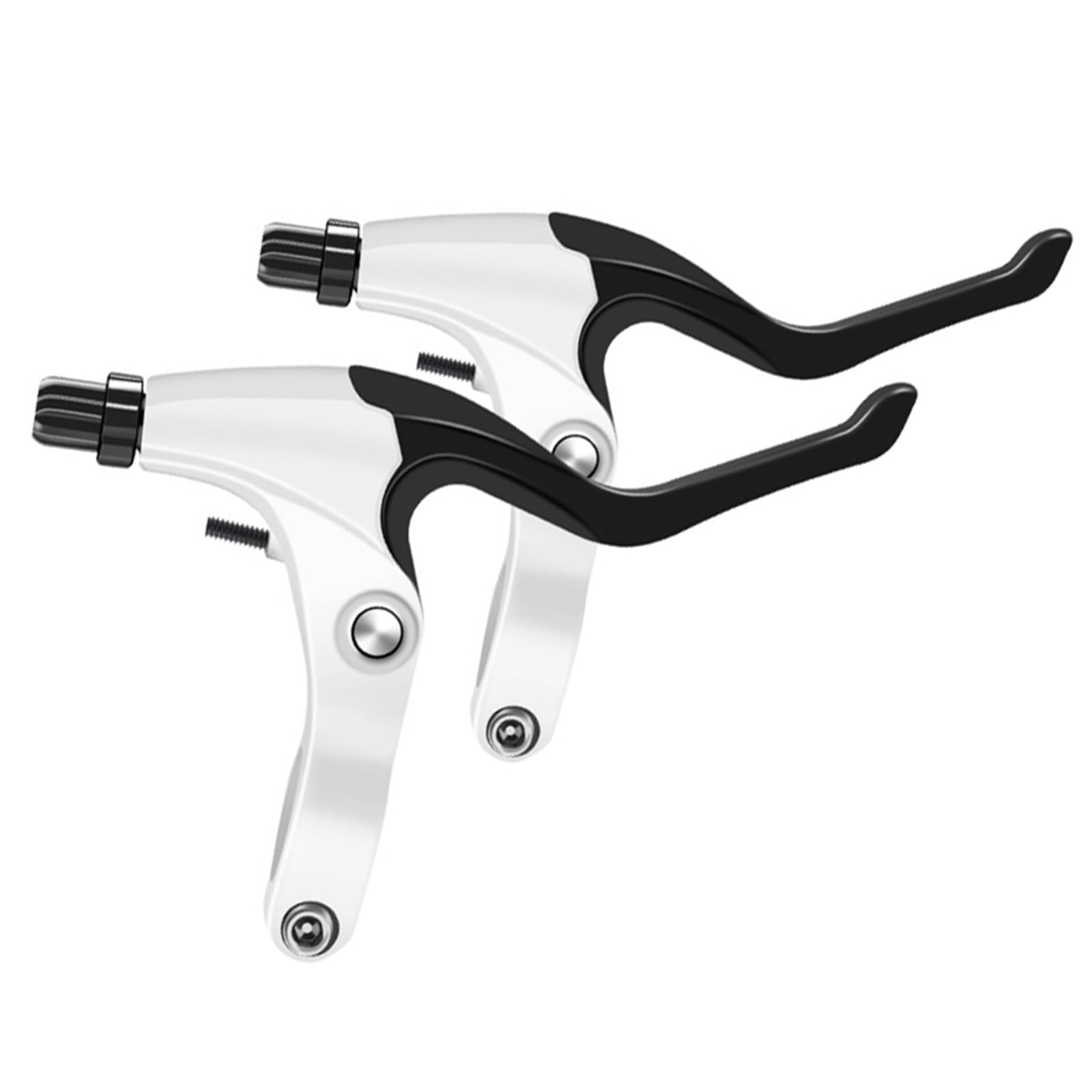 GsLxx 1 Pair Bike Brakes Lever, BMX Bicycle Brakes Levers, Aluminum Alloy Handle for Most Bicycle, Road Bike, MTB, BMX, Cycling(White)