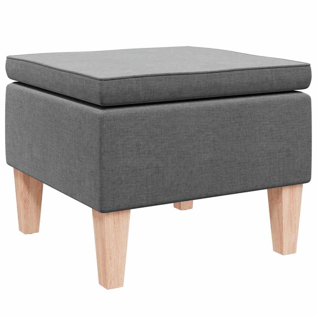 Tabouret tissu gris foncé pour soulager le manque de sièges