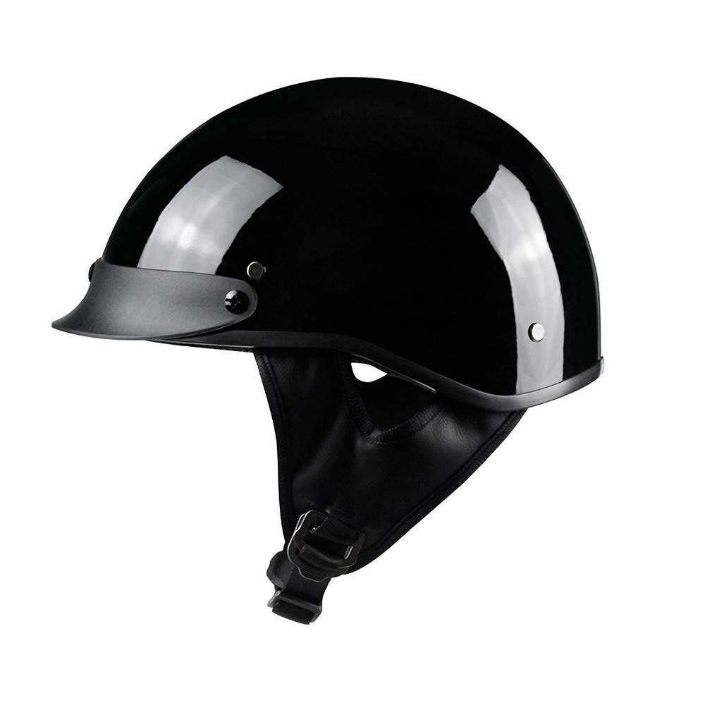 Buy DKZK Open Face Helmet, Retro Harley Motorcycle Helmet Lightweight
