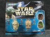 Barbie Star Wars Micro Machines Mini Head Action Collection IV: Bib Fortuna, Figrin D'an, Scout Trooper