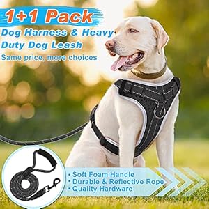 Supet-Dog-Harness-No-Pull-Dog-Vest-Harness-with-Free-Dog-Leash-No-Choke-Dog-Harness-Adjustable-Reflective-Heavy-Duty-Pet-Harness-with-Easy-Control-Handle-for-Small-Medium-Large-Dog - Cucciolini Doodles   Supet-Dog-Harness-No-Pull-Dog-Vest-Harness-with-Free-Dog-Leash-No-Choke-Dog-Harness-Adjustable-Reflective-Heavy-Duty-Pet-Harness-with-Easy-Control-Handle-for-Small-Medium-Large-Dog