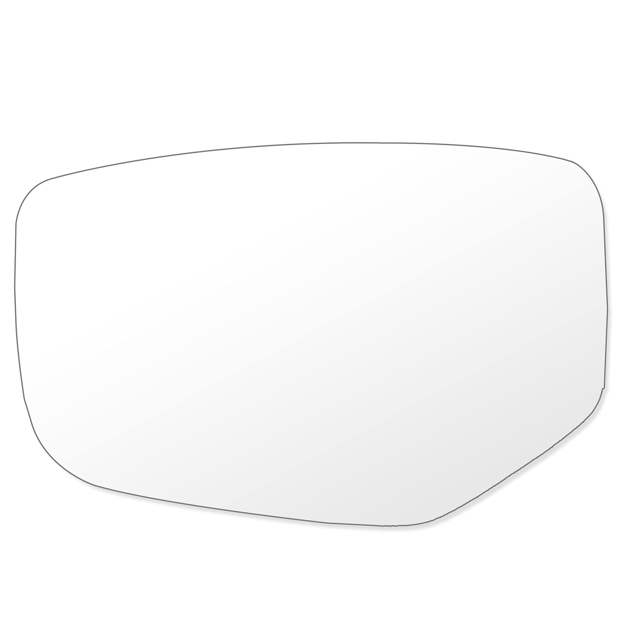 SCITOO Driver Side Mirror Glass Compatible with 2013-2017 For HONDA ACCORD EX MODEL W/O HEATED Chrome Flat Left Exterior Mirror Glass With Backing Plate RM27007-12P