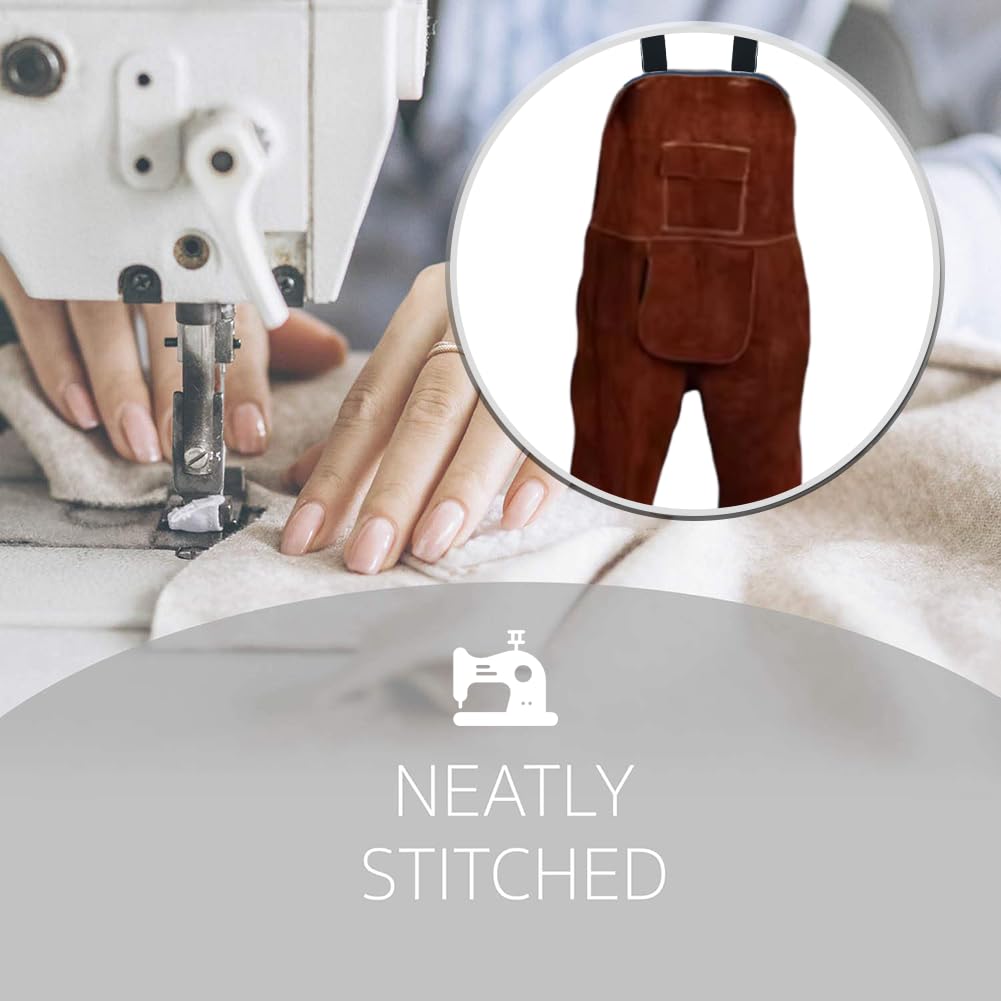 Hrippy Peto De Soldadura Impermeable con Tirantes, Ropa De Trabajo Resistente Desgaste para Hombre, Ideal para Soldadores, Herreros Y Obreros.