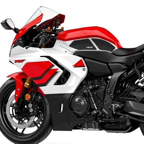 Image of for YZF-R7 yzfr7 2026 New Accessories Fuel Tank Anti-Slip Stickers Side Guards Knee Anti-Slip mats Protective Stickers 5-piece Set Rubber Fuel Tank Stickers Tank Pads Tank pad Gas (R7 2026)