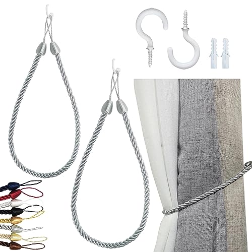 Slifeow SLIFEOW-4 Rope Curtain Tiebacks, Long Curtain Tie Backs For Curtains Holdbacks cover