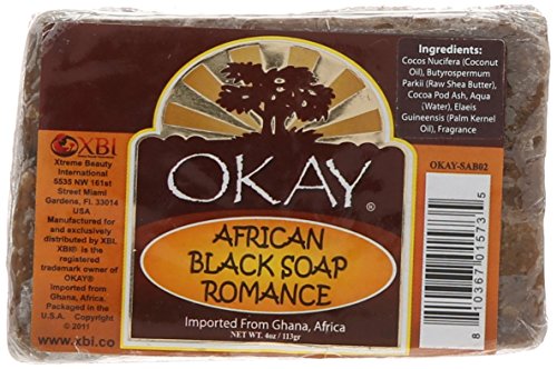 Okay Romance Soap, Black, 4 Ounce