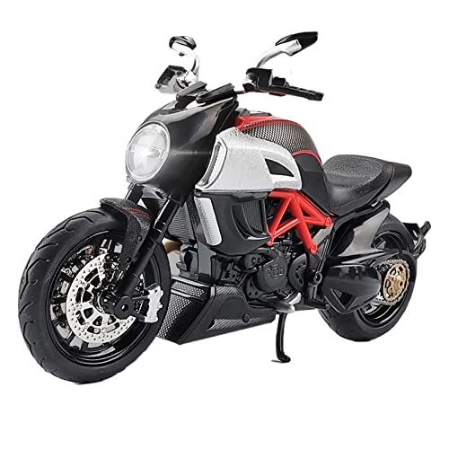 Ducati Diavel Carbon 1:12 moto miniature en métal injecté rouge pour collectionneur passionné