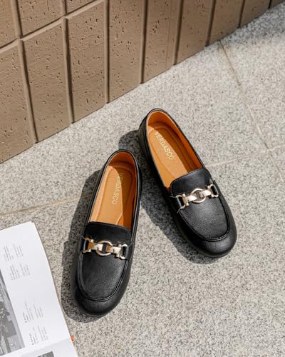Image of VERDASCO Women's Loafers Comfort Slip-Ons Flat Work Shoes Casual Moccasins Penny Loafers Lady Dress Shoes