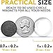 Strong Round DIY Decorative Magnets (0.7x0.2/18x5mm, 24 pcs) – Ceramic Circle Magnets for Refrigerator, Whiteboard, Office, Classroom, Science, Industrial, Fridge & Photo Organization Projects