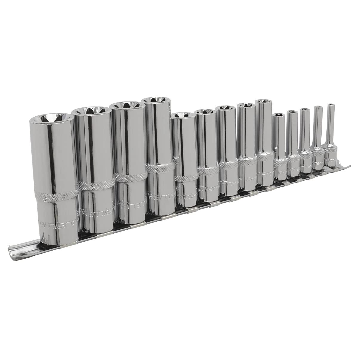 Sealey Ak6114 Trx-Star* Socket Set 14Pc Deep 1/4In 3/8In & 1/2Insq Drive E4-E24