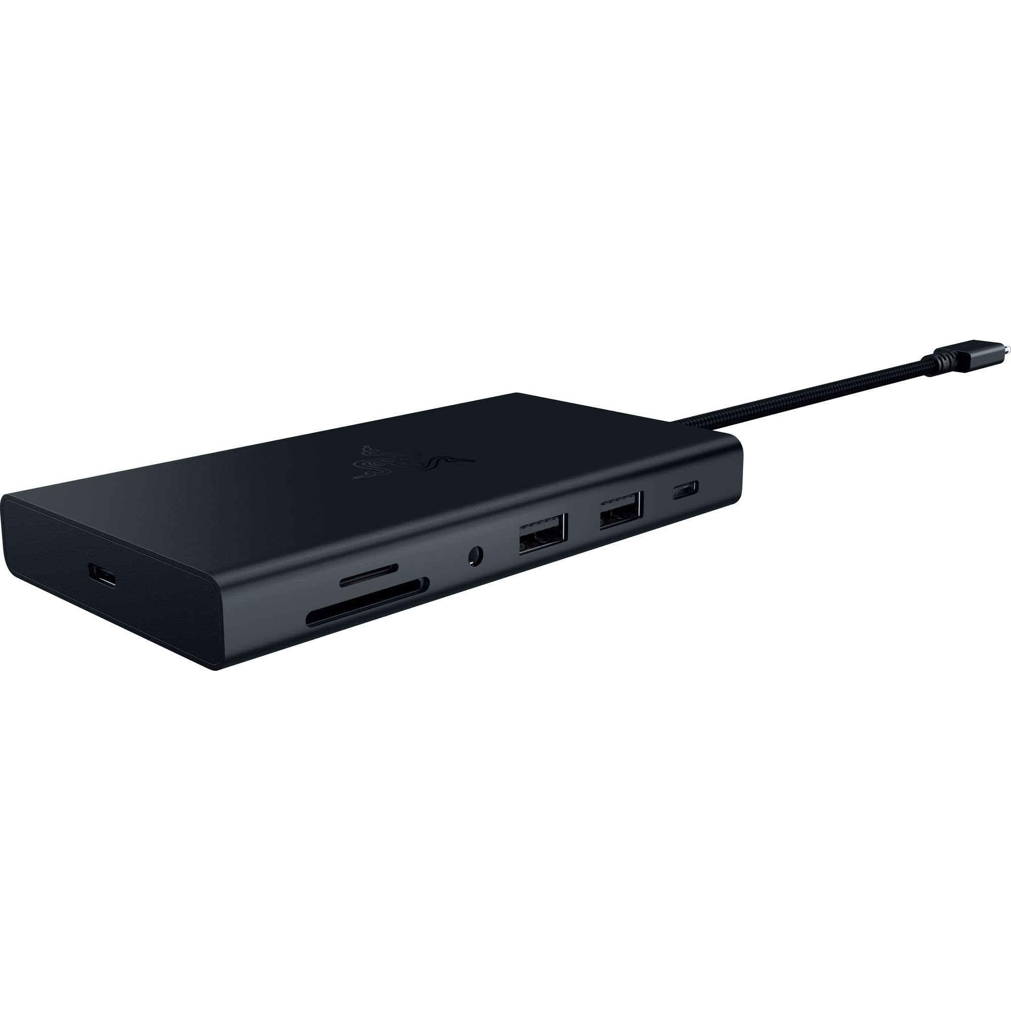 Razer Station d'accueil USB-C - 11 Ports avec HDMI, Gigabit Ethernet, Port Audio 3,5 mm, USB-A et -C, Compatible avec Windows et Mac (Sortie d'écran avec 4K, Son Surround 7.1) Noir