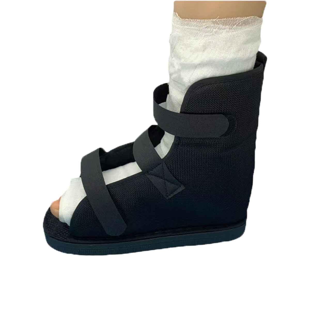 Faxianther 1 Chaussure de Plâtre Ouverte à l’Avant Protège-Plâtre pour Pied Gauche et Droit Chaussure Protection de Plâtre pour Fracture de Pied