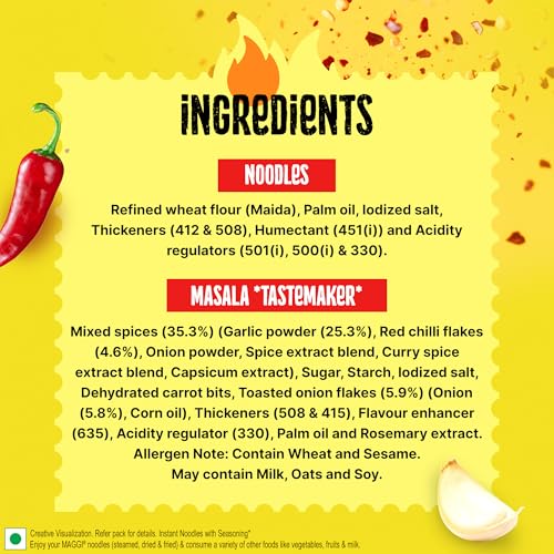 Image of MAGGI Spicy Garlic Instant Cuppa Noodles, Delicious Slurpy and Saucy Taste, 70.5g