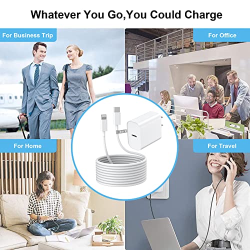 Image of iPhone 14 13 12 11 Fast Charger,[Apple MFi Certified] 20W USB C Fast Charger Wall Charger Block with 10FT Type-C to Lightning Fast Charging Data Sync Cord for iPhone14 13 12 11 Xs Xr X (3Pack)