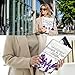 BEOTIWAD PU Leather Padfolio Folder Clipboard Portfolios Organizer Conference Document Organizer with Business Card Holder Storage Clipboard Writing Pad,Purple Lavender