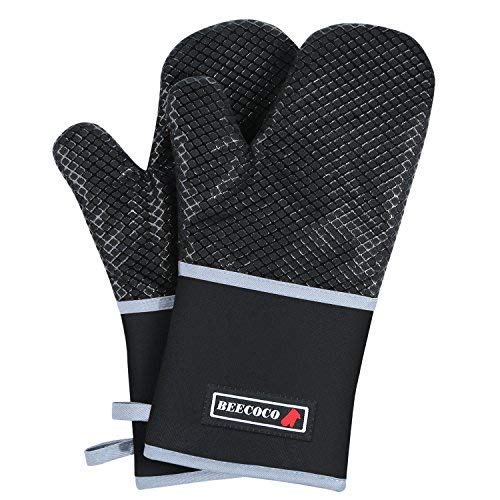BEECOCO Guanti da forno antiscivolo, resistenti al...