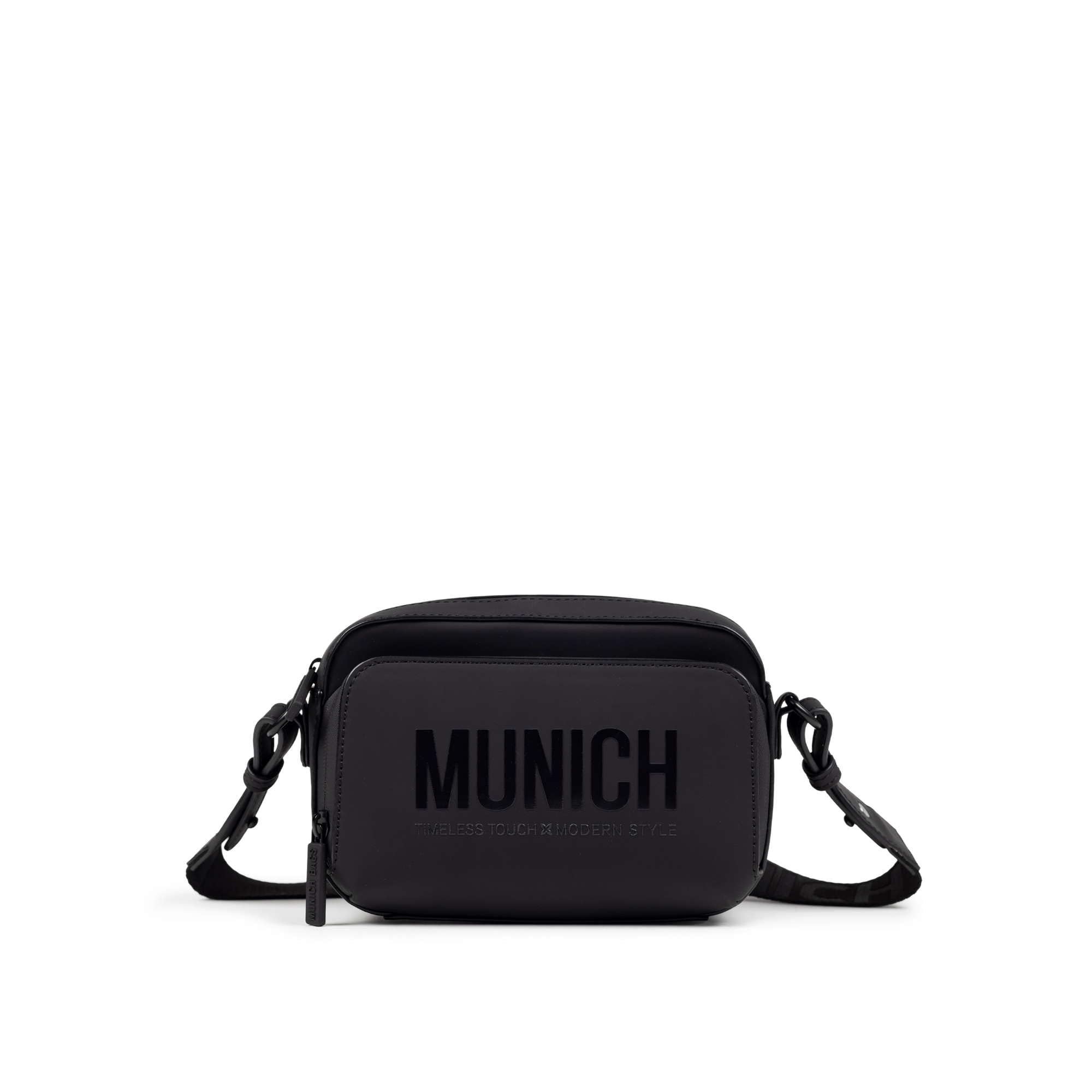 MUNICH Essence Recycled FW25 Crossbody Camera C/Black, Bolsos y Mochilas para Mujer, Negro