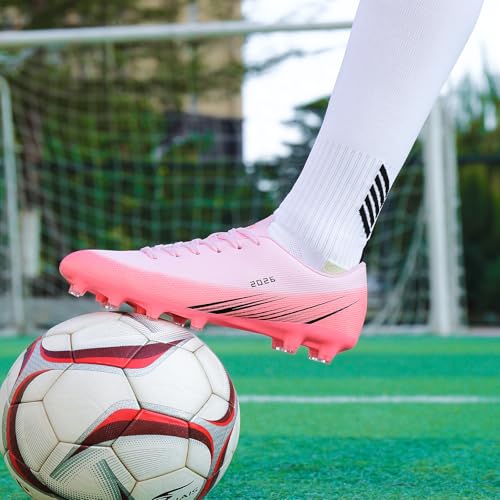 Image of Mens Soccer Cleats Womens Indoor Soccer Shoes Wide Baseball Turf Shoes Adult Youth Rugby Shoes Big Boys Small Spikes AG TF Football Boots