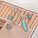 ZOVOLI 7 PCS Silver Stackable Rings Set for Women Vintage Antique Silver Rings for Women Imitation Turquoise Boho Rings Set Fashion Jewelry Gifts