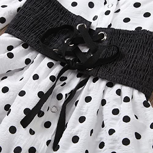 Image of Agape Girls Black and White Bobby Dress- Black & White Color