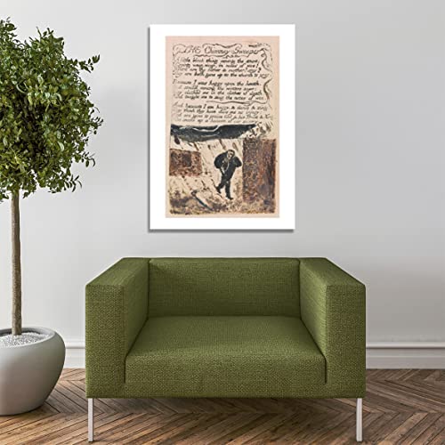 William Blake The Chimney Sweeper affiche encadrée cadre mat anti-reflet - 7