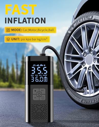 Jump Starter with Air Compressor, 150PSI Auto-Shutoff Tire Inflator Startup with a high-Capacity 6000mAh Battery,for Gas - Additional View