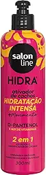 Salon Line, Ativador de Cachos, Hidra, Hidratação Intensa + Movimento, Vegano - Para Todos os Tipos de Cabelos, 300ml