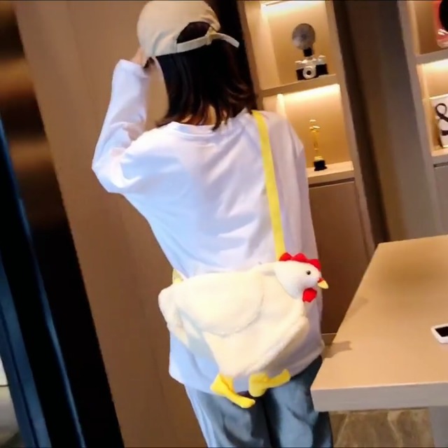 Bolso tipo tote de gallina para mujer miniatura 6