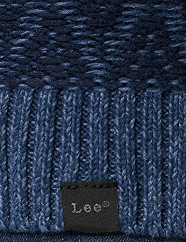 Lee Crew Neck Felpa Uomo, Blu (Navy), Large