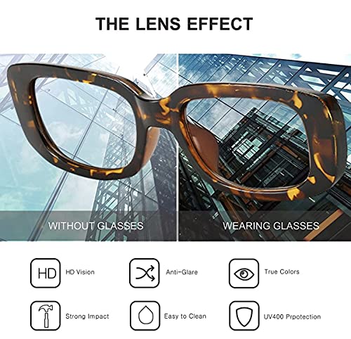 Image of IFLASH Rectangle Sunglasses for Women Retro Driving Glasses 90's Vintage Fashion Narrow Square Frame UV400 Protection Glasse