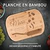 Plateau à Fromage Maverton Avec Planche Ardoise Personnalisable - Service Apéritif Coeur Pour Femme