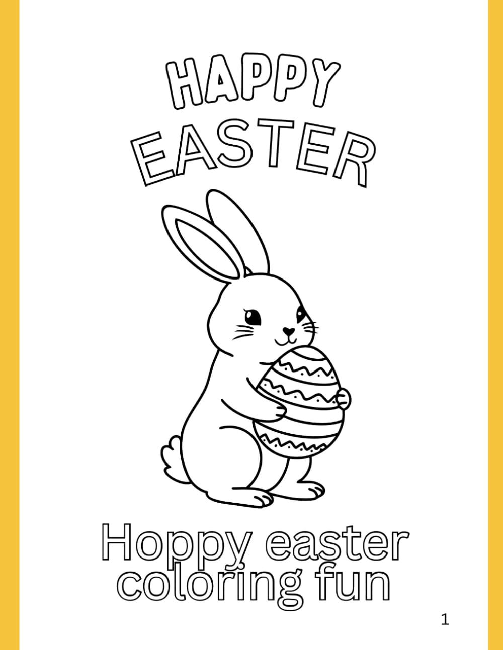 Happy Easter: Hoppy Easter Coloring Fun (1)
