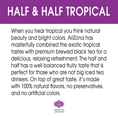Image of AriZona Tropical Half and Half Tea - Big Can, 22 Fl Oz (Pack of 24)