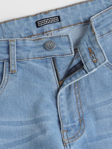 Image of Urbano Fashion Men's Regular Fit Washed Jeans Stretchable