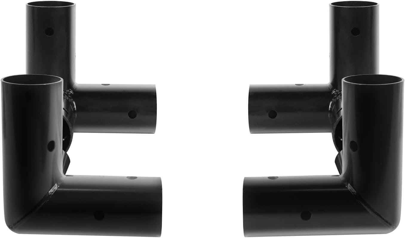 Aoneky 1 3/8'' 4pcs 3 Way Corner Canopy Fitting - Fits 1" EMT and Nominal Pipe - Cage Frame Corner Kit for Golf Basebal Batting Cage