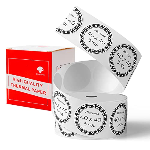 Phomemo M110Ή  xV[ 40mm*40mm ی`^Cv 180/ M[ x Mxv^[p Ɩpnhx[ V[ e[v [ S ϐ M MV[ p ڒ܂ 