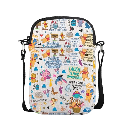 POFULL Cartoon Lover Gift Cartoon Bear Fans Crossbody Bag (Cartoon Bear Crossbody Bag)