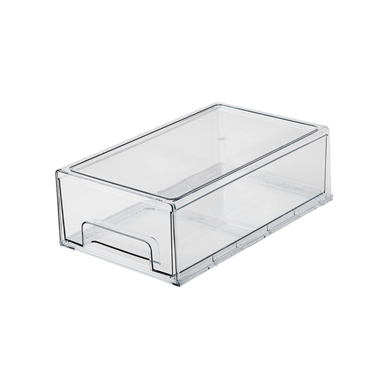 Große Transparente Kühlschrankbox aus Pet mit Leicht zu Reinigender Oberfläche und Platzsparendem Design für Gemüse und Obstaufbewahrung im Küchenschrank