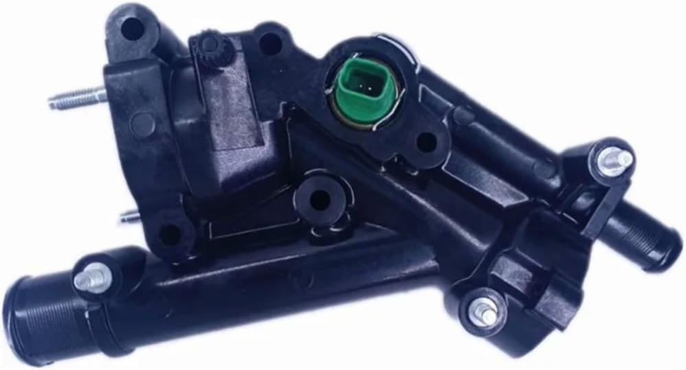 Car Engine Cooling System Thermostat Housing Flange 1338AV 9687927980 Compatible with Automotive Motorcycle Parts 307 407 C4 C5 for Part Number 1338 AV 1338AV 1336 X9