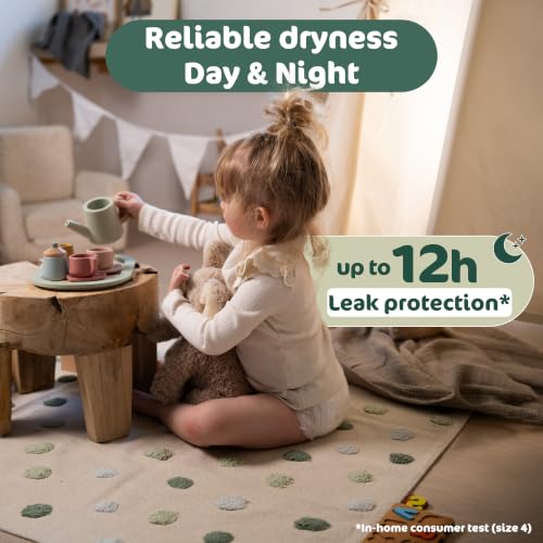 Image of Naty BioEmbrace Baby Diapers, Size 3 (9-20 lbs), 100 Count | Hypoallergenic for Sensitive Skin, Up to 12 Hour Leak Protection, Absorbent, Plant-based softness, Premium comfort