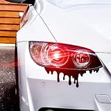Murimt Halloween Stickers 2 PCS Funny Reflective Dripping Blood Effect Car Sticker, Waterproof Vinyl