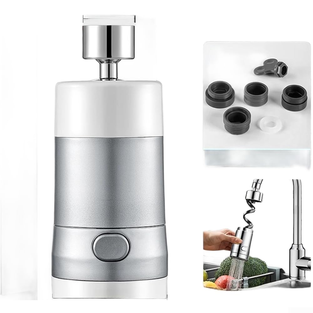 Extensor magnético de grifo con ahorro de agua y cabezal de pulverización dual para cocina