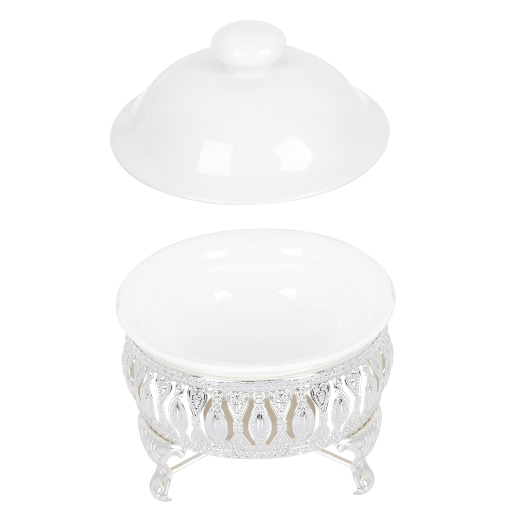 BRIGHTFUFU Tea Warmer Teapot Candle Stand Exquisite Craft Heat Retaining Safe to Use