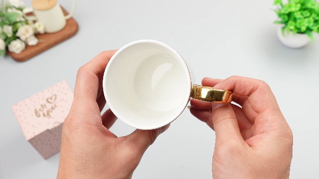 Set de 2 tazas de café de cerámica con diseño butterfly miniatura 7