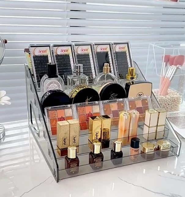 Miniatura 6 de Pero Pero Organizador de esmalte de uñas, estante de exhibición de acrílico para soporte de esmalte de uñas, organizador de lentes de sol, soporte