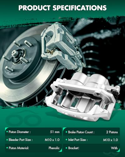 Image of SCITOO Front Driver Disc Brake Caliper 18B4863 For Dodge For Dakota 2003-2004,With Bracket 1PC