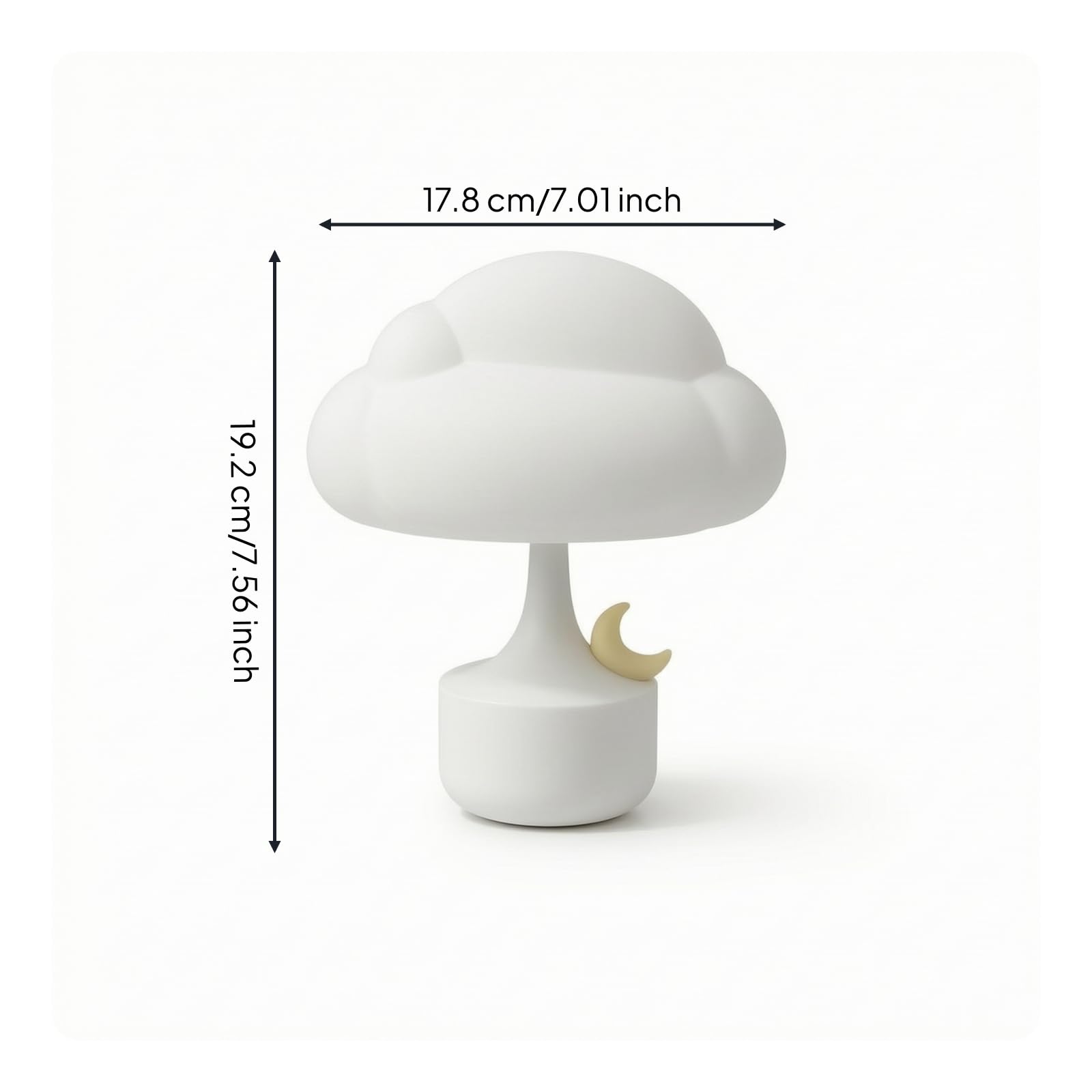 Luz Nocturna Giratoria Lámpara de Mesa Lámpara de Noche Lámpara de Silicona Lámpara con Pantalla de Silicona Desmontable y Base Firme