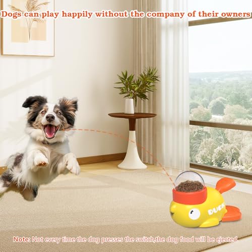 Dog Interactive Treat Dispenser Toy, Food Puzzle Slow Feeder (Yellow) by Suitchi - Used condition - Image 5
