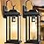 Roravilila 2-Pack 17 Inch Large Outdoor Light Fixtures, Exterior Matte Black Wall Sconces IP65 Waterproof Anti-Rust, Porch Lights with Clear Glass Outside Modern Wall Lanterns E26 Bulb Base