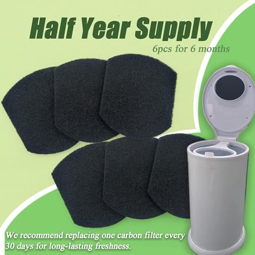 Purifylogix Diaper Pail Deodorizers Odor Eliminator Activated Charcoal Filter Refills Compatible With Ubbi Diaper Pail thumb #6